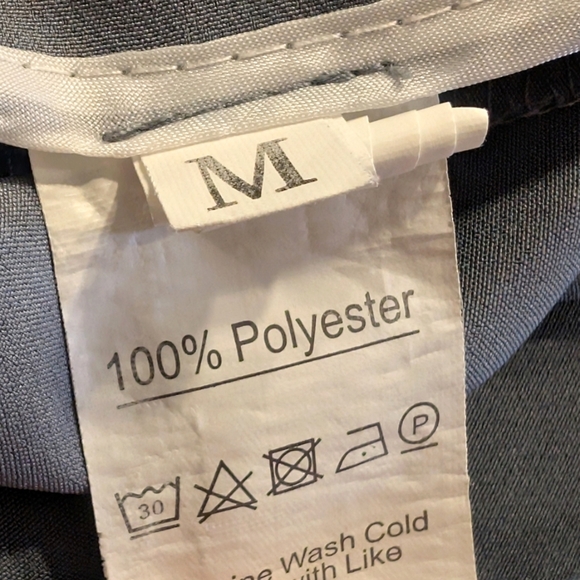 2 Pair Bundle High Waist Work Pants With Pockets Tan and Steel Blue Size Medium - Picture 11 of 11